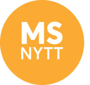 Oransje logo for MS-nytt