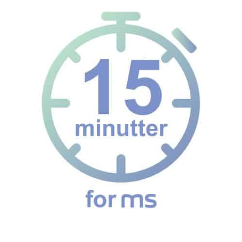 Logo til kampanjen 15 minutter for MS