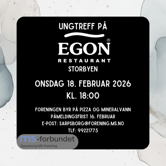 Pizzatreff for unge med MS