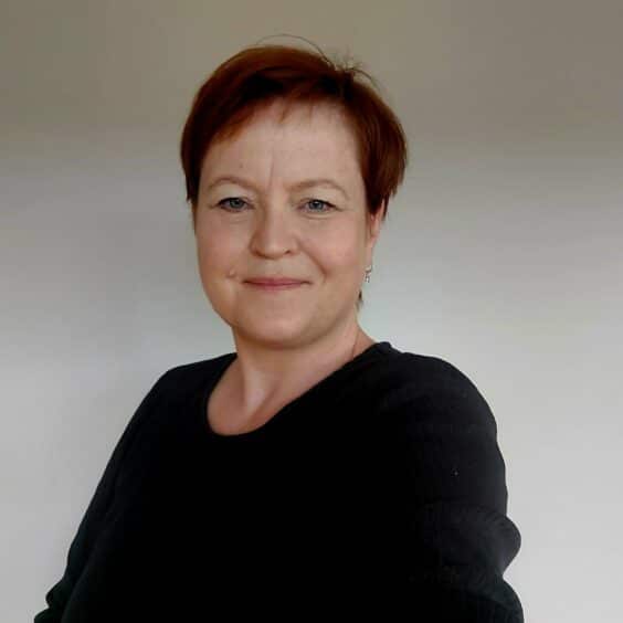 Portrettfoto av Oddrun Vestvik. likeperson i MS-forbundet